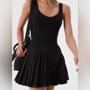 Offline By Aerie Women's Tiebreaker Pleated Dress Lined